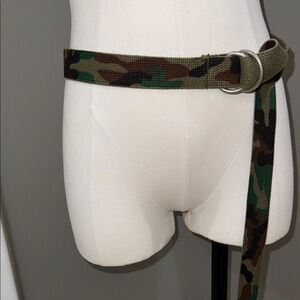 Camouflage Reversible Web Belt with Double D-Ring